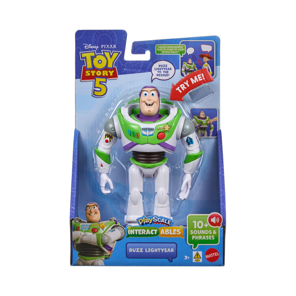 Figura parlanchina Buzz Lightyear Toy Story 5 Disney Pixar 23cm español