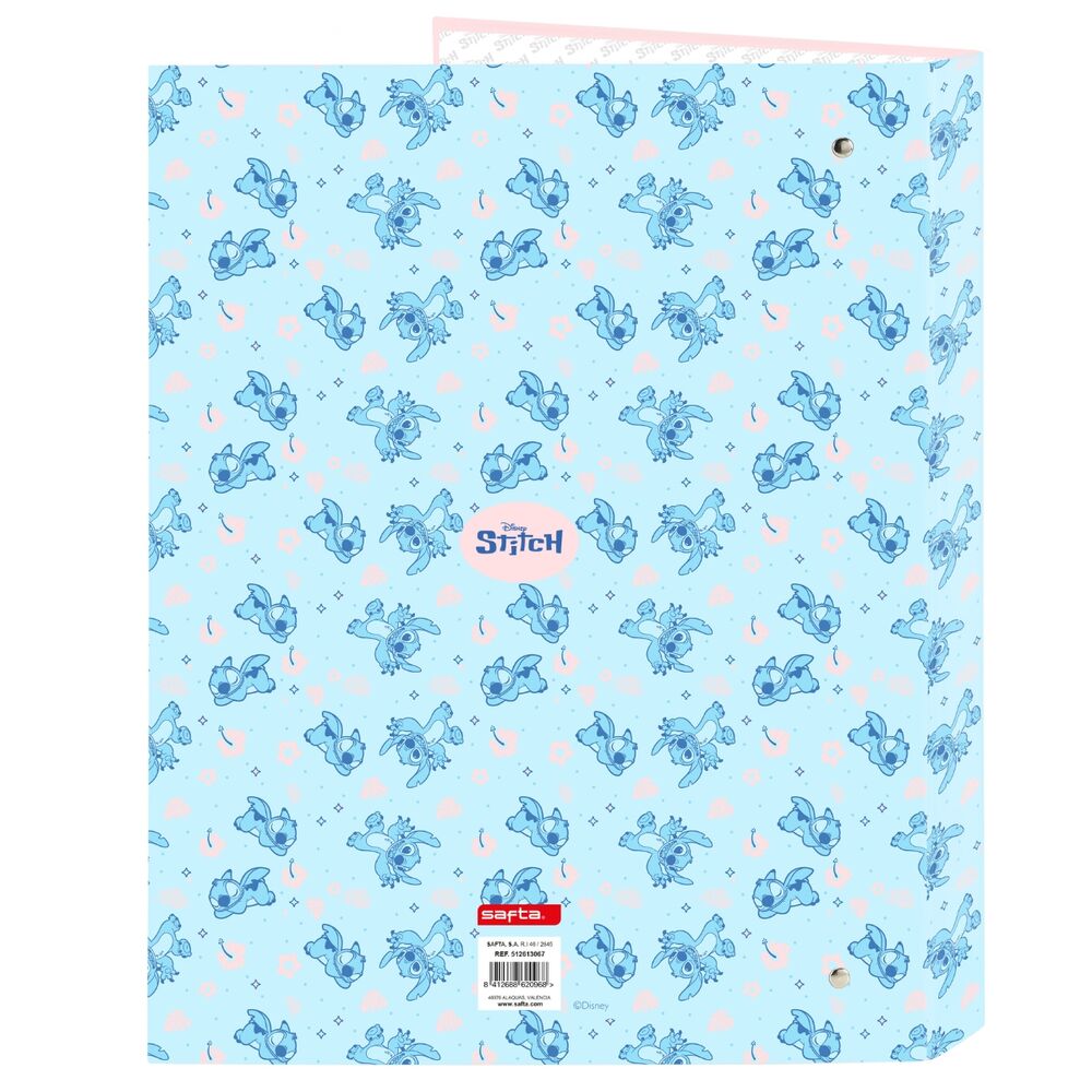 Carpeta A4 anillas Ohana Stitch Disney