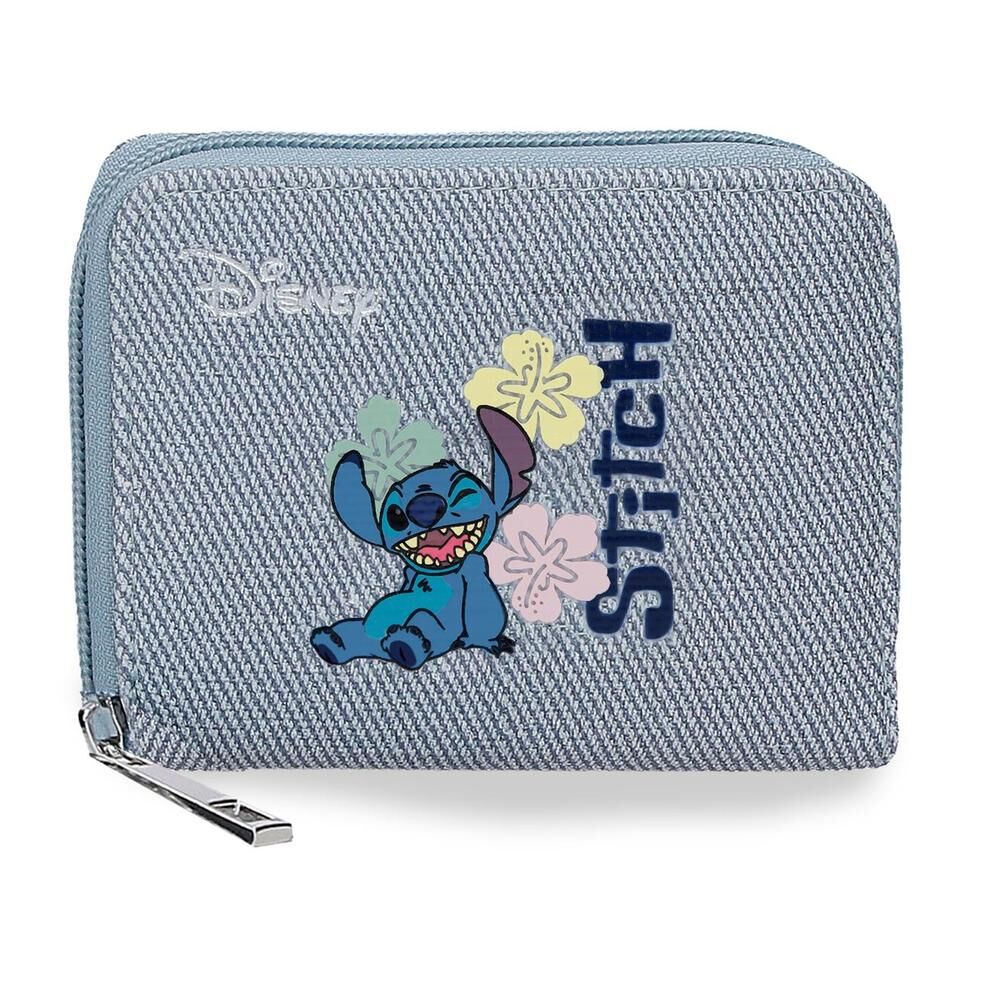 Monedero Tiki Stitch Disney denim