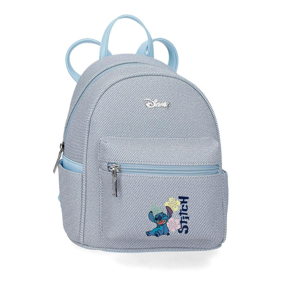 Mochila paseo Tiki Stitch Disney denim 23cm