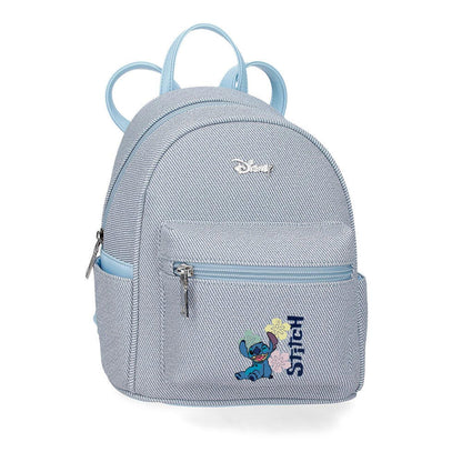 Mochila paseo Tiki Stitch Disney denim 23cm