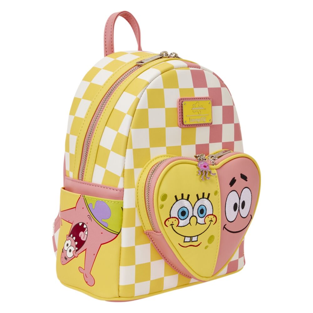 Mochila SpongeBob SquarePants & Patrick Star Checkered Loungefly 26cm
