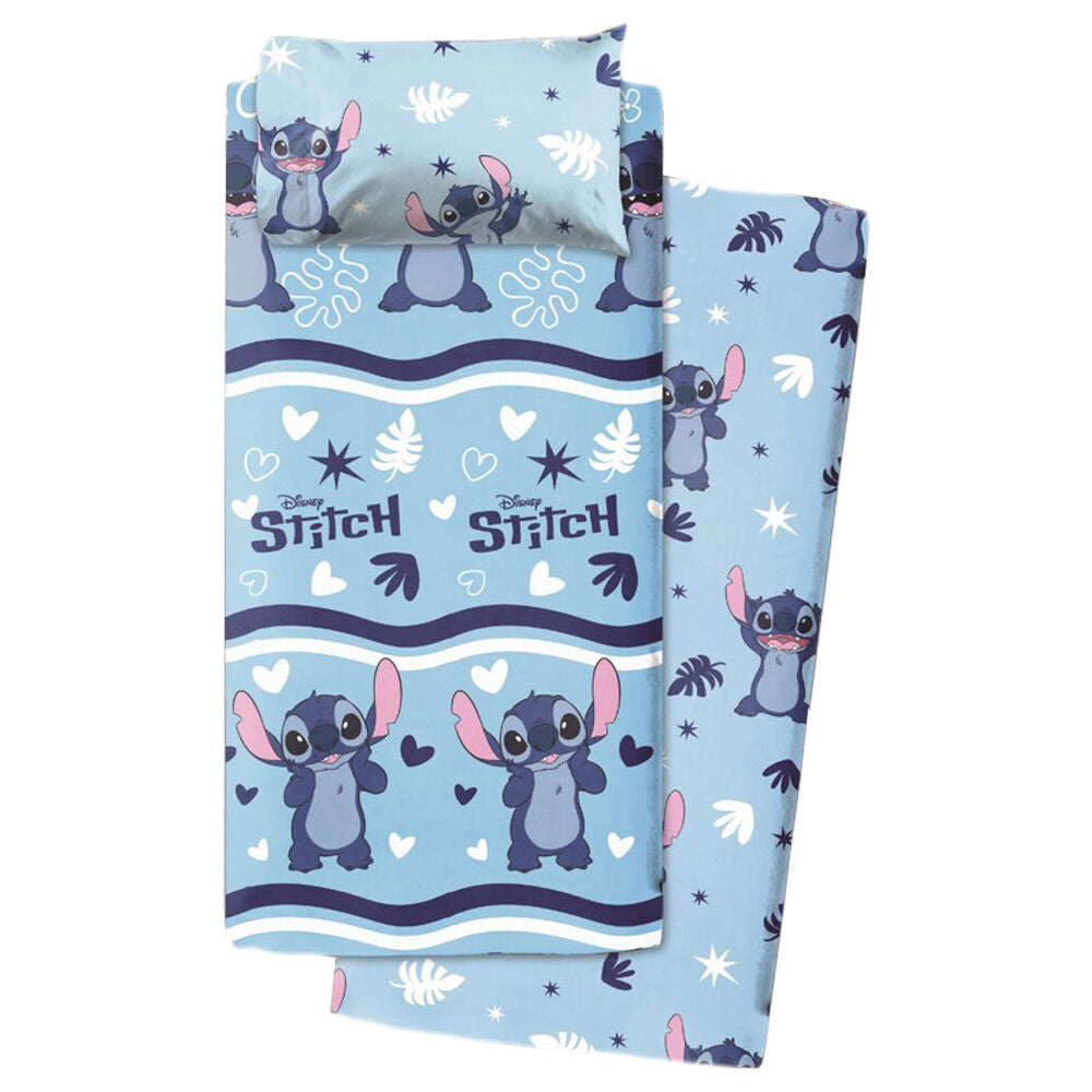 Juego sabanas Stitch Disney algodon 105cm