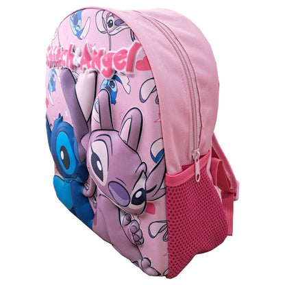 Mochila 3D Angel & Stitch Disney