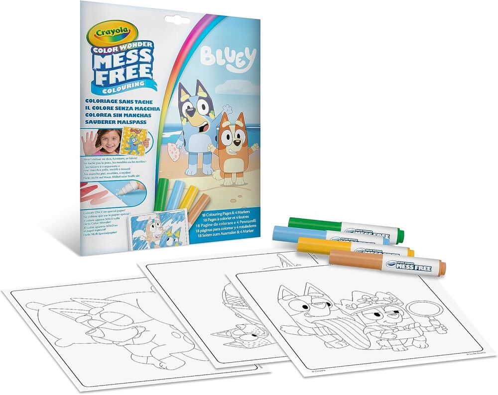Colorea sin manchas  Bluey