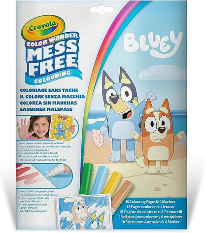 Colorea sin manchas  Bluey