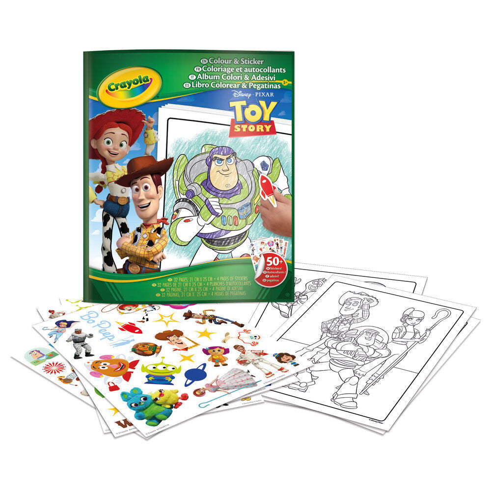 Libro colorear + stickers Toy Story Disney