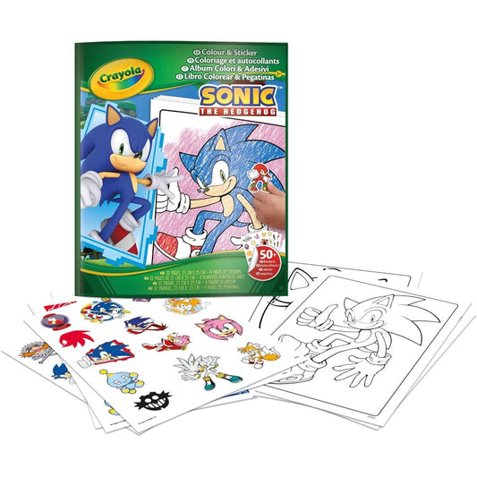 Libro colorear + stickers Sonic the Hedgehog