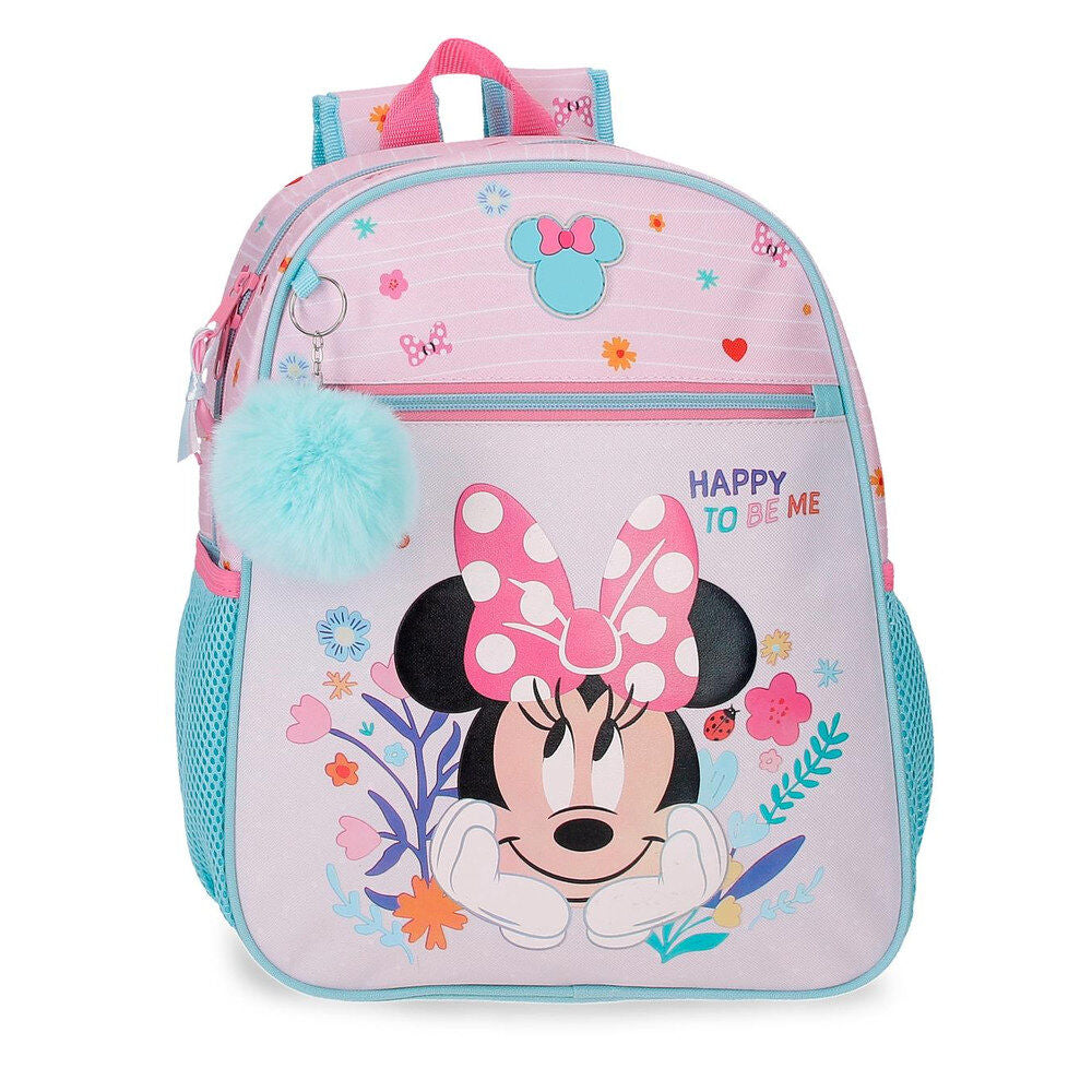 Mochila Happy To Be Me Minnie Disney 33cm adaptable