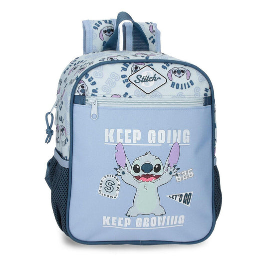Mochila Keep Going Stitch Disney 28cm adaptable
