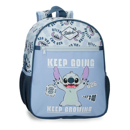 Mochila Keep Going Stitch Disney 33cm adaptable