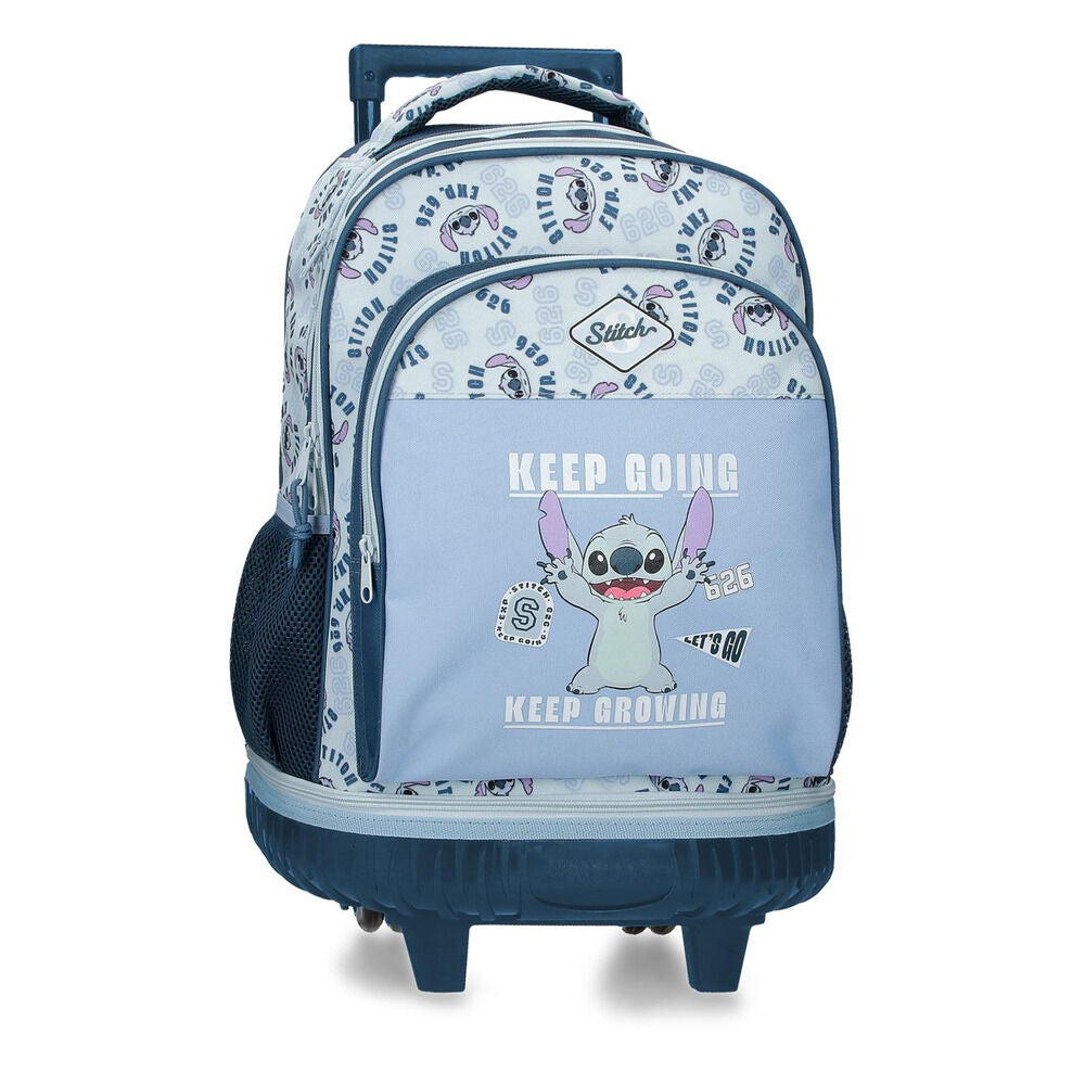 Trolley compact Keep Going Stitch Disney extraible 43cm