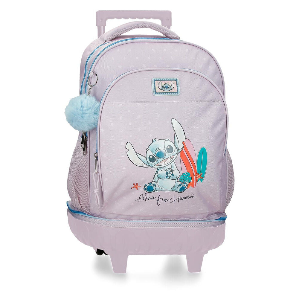 Trolley compact From Hawaii Stitch Disney extraible 43cm