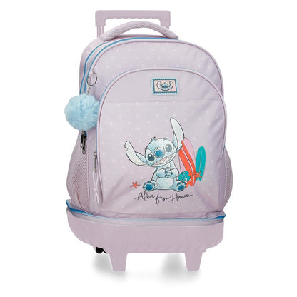 Trolley compact From Hawaii Stitch Disney extraible 43cm