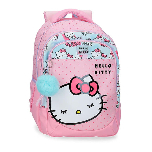 Mochila Bows Hello Kitty 42cm adaptable