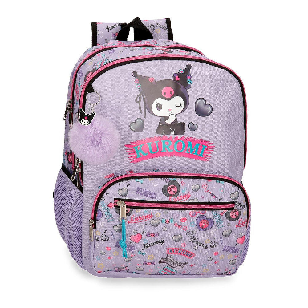 Mochila Retropop Kuromi Hello Kitty 44cm adaptable