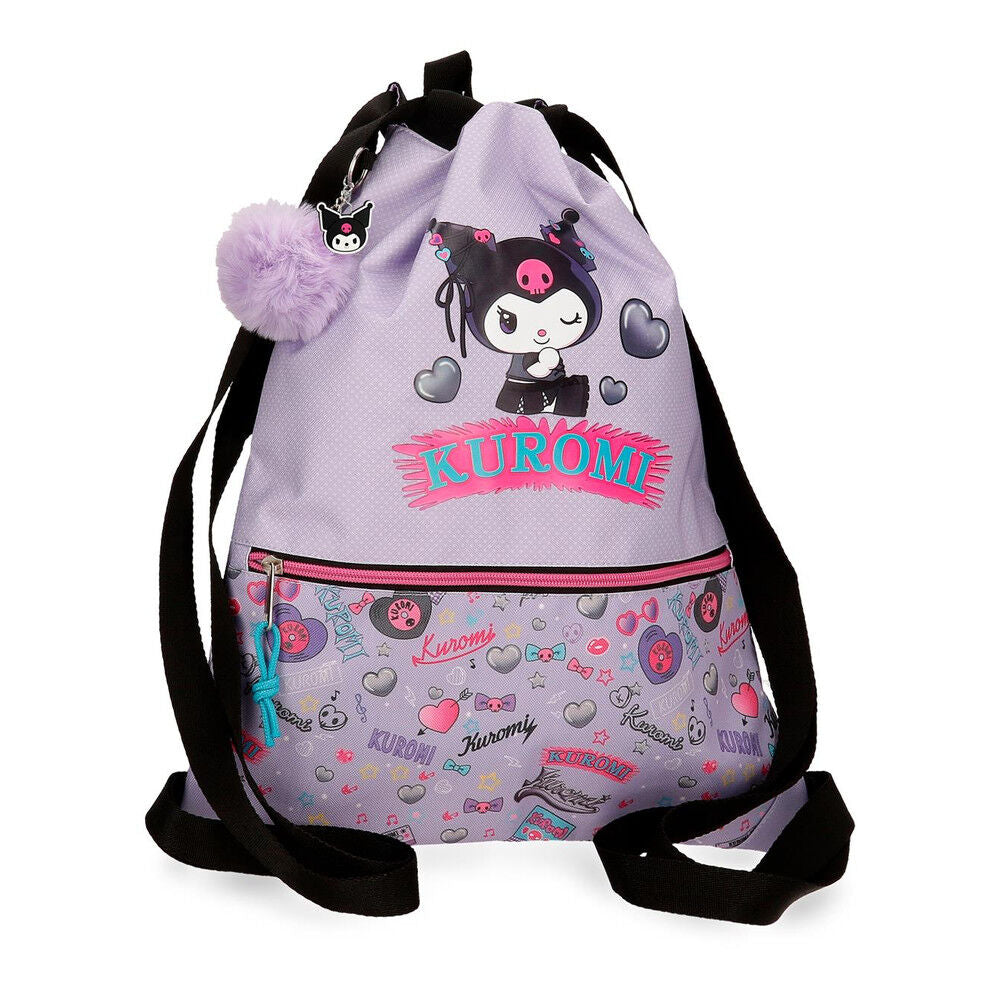 Saco Retropop Kuromi Hello Kitty 46cm