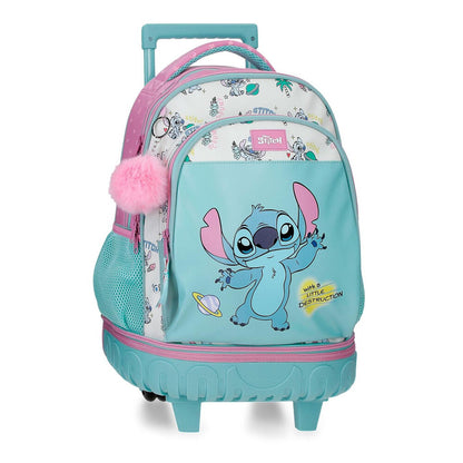 Trolley compact Little Destruction Stitch Disney extraible 43cm