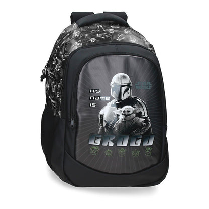 Mochila His Name is Grogu Mandalorian Star Wars 46cm adaptable