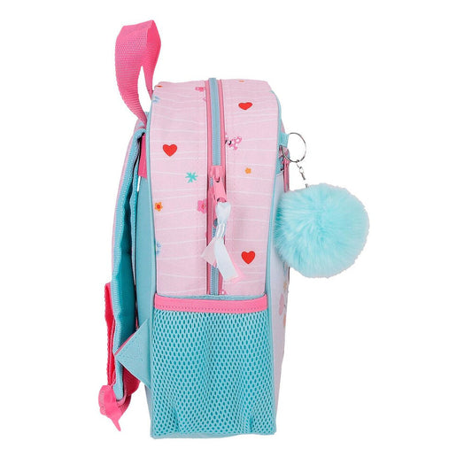 Mochila Happy To Be Me Minnie Disney 28cm adaptable