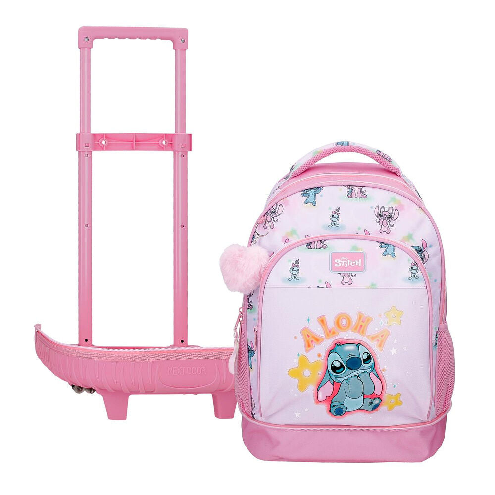 Trolley compact You & Me Stitch Disney extraible 43cm