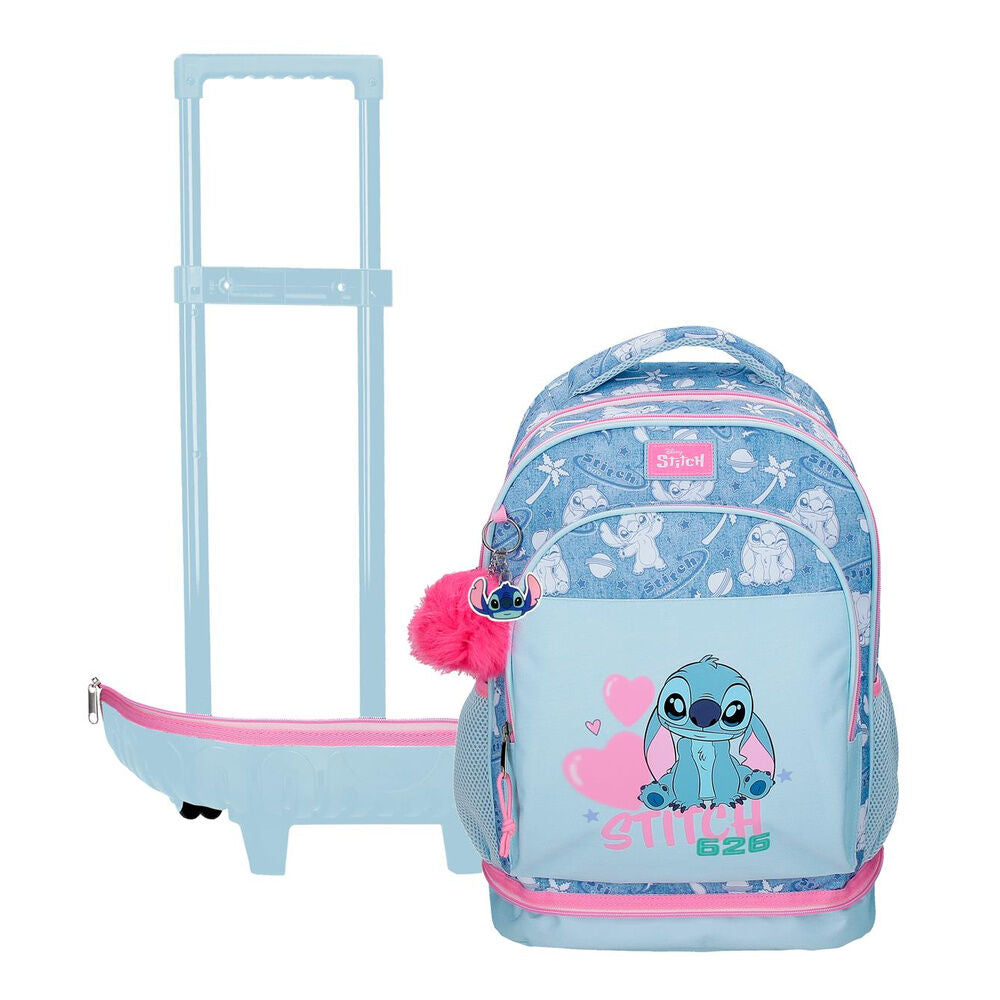 Trolley compact Hearts Stitch Disney extraible 43cm