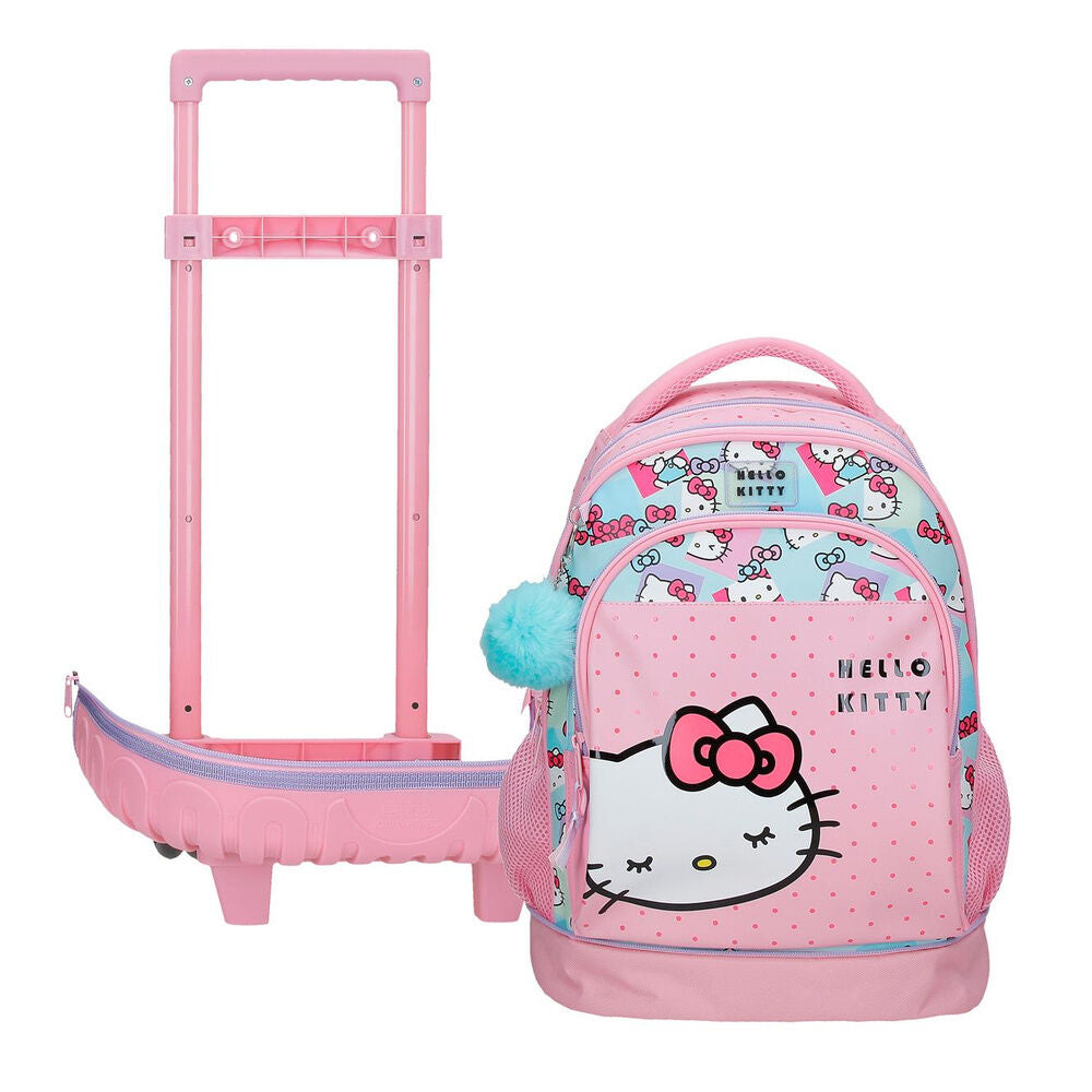 Trolley compact Bows Hello Kitty extraible 43cm