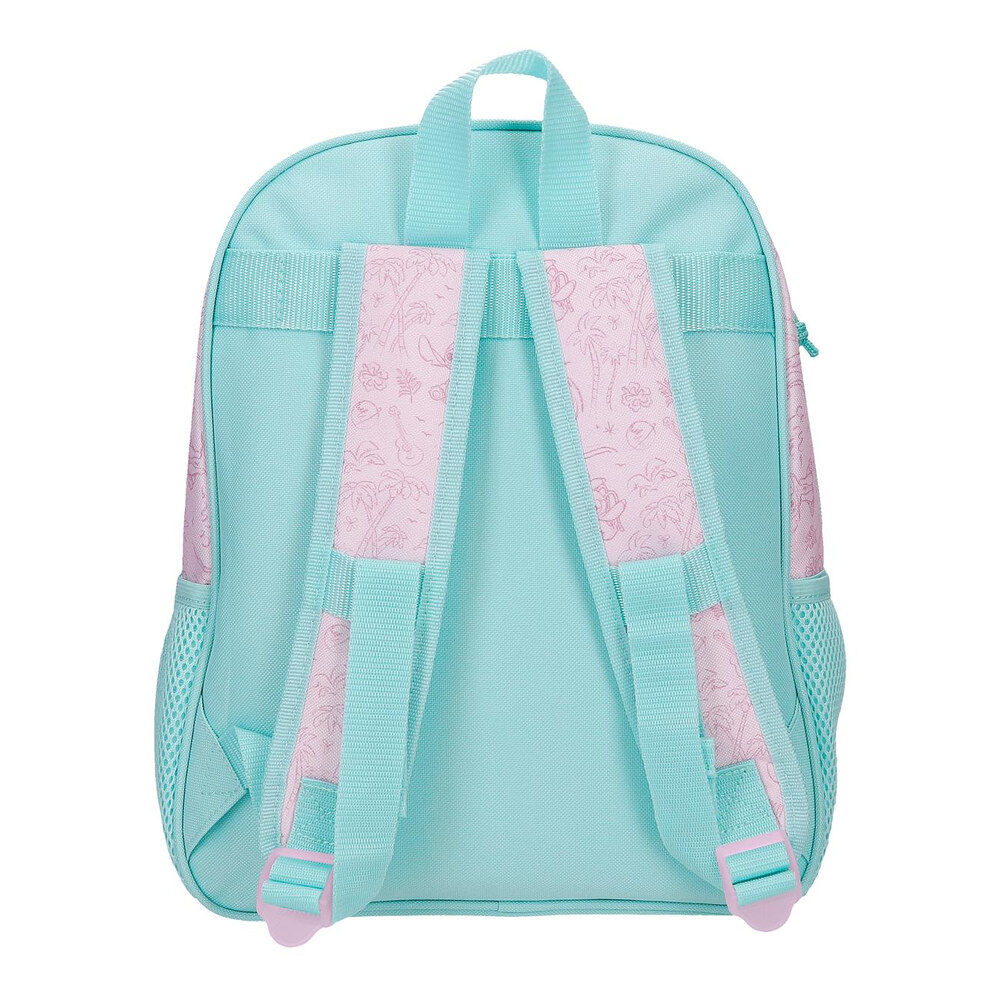 Mochila Beach & Love Stitch Disney 33cm adaptable