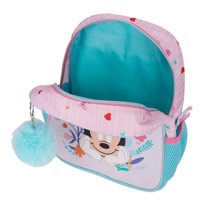 Mochila Happy To Be Me Minnie Disney 28cm adaptable