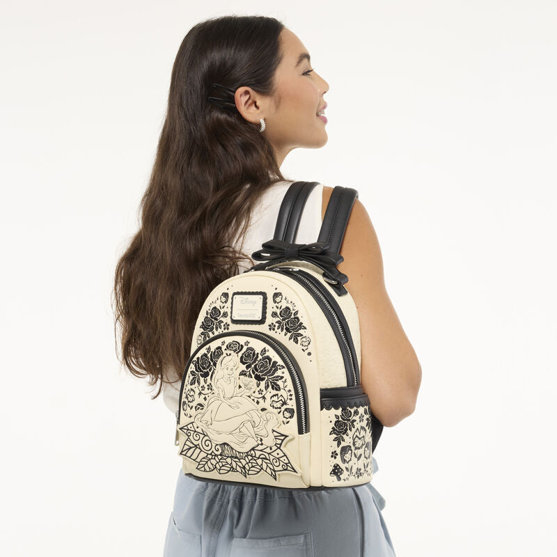 Mochila Floral Alicia en el Pais de las Maravillas Disney Loungefly 26cm