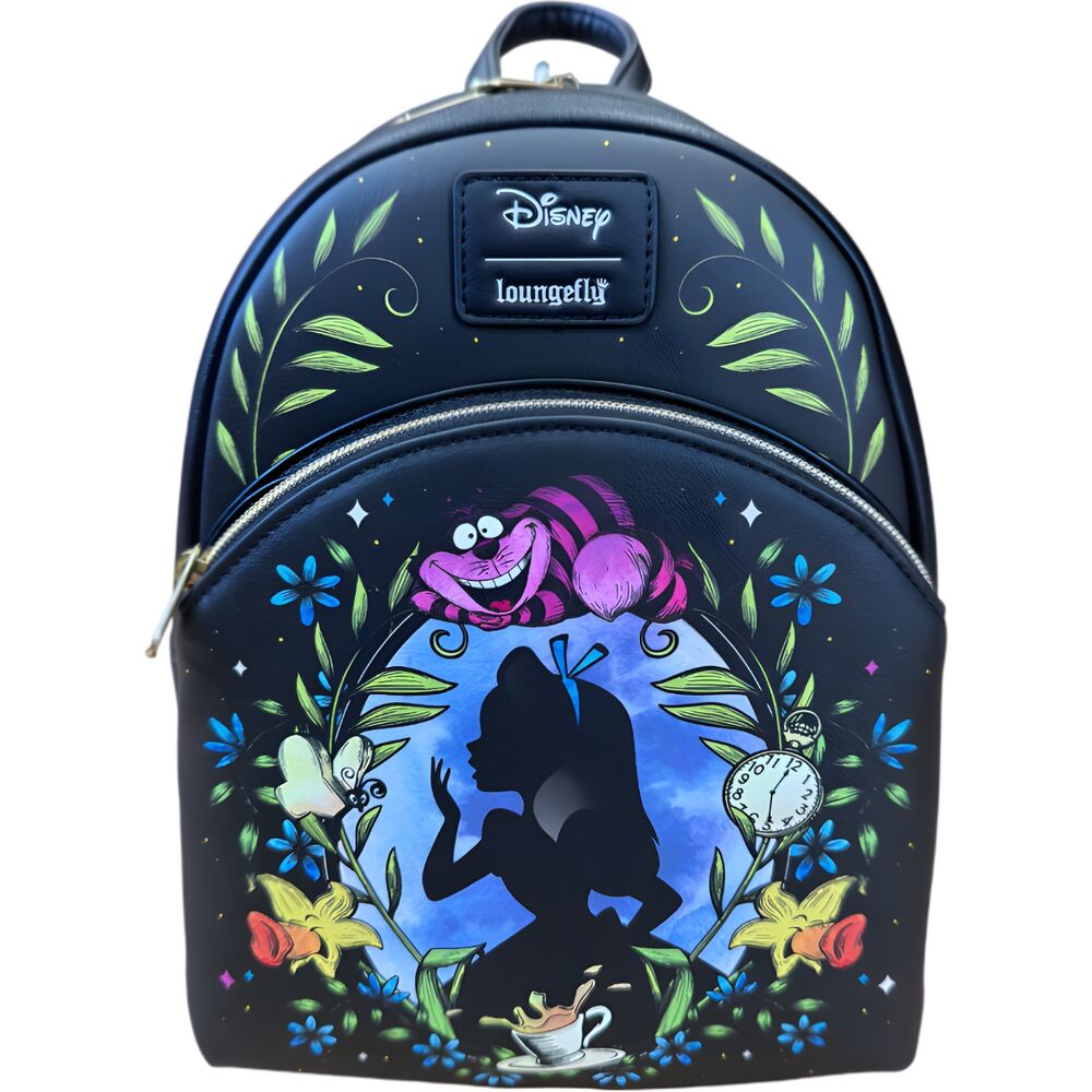 Mochila Disney Alice In Wonderland Floral Glow Collection Loungefly 26cm