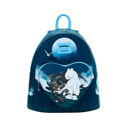 Mochila Como Entrenar A Tu Dragon Toothless And Light Fury Scene Collection Loungefly 26cm