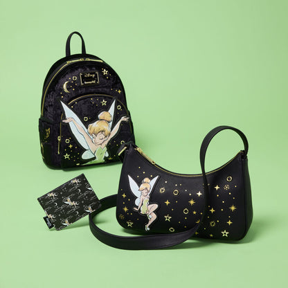 Mochila Tinker Bell Pixie Dust Velvet Disney Loungefly 26cm