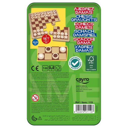 Juego Ajedrez & Damas viaje