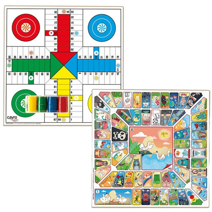 Tablero Parchis & Oca madera con accesorios
