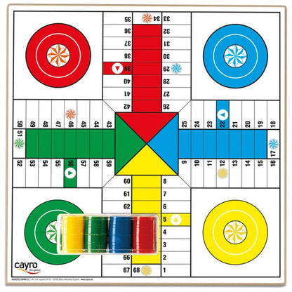 Tablero Parchis & Oca madera con accesorios