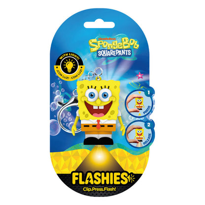 Llavero figura 3D con luz Bob Esponja Flashies