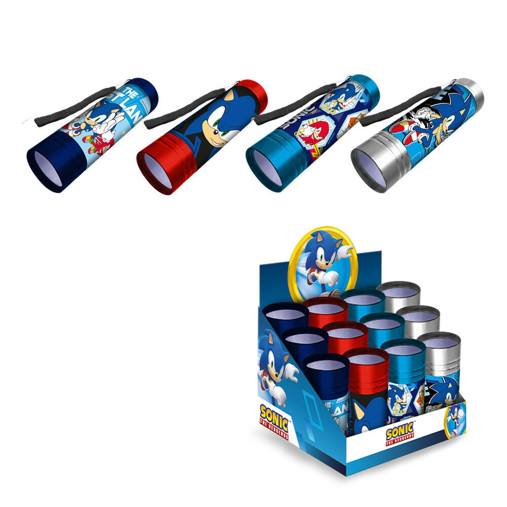 Linterna aluminio 9 leds Sonic the Hedgehog