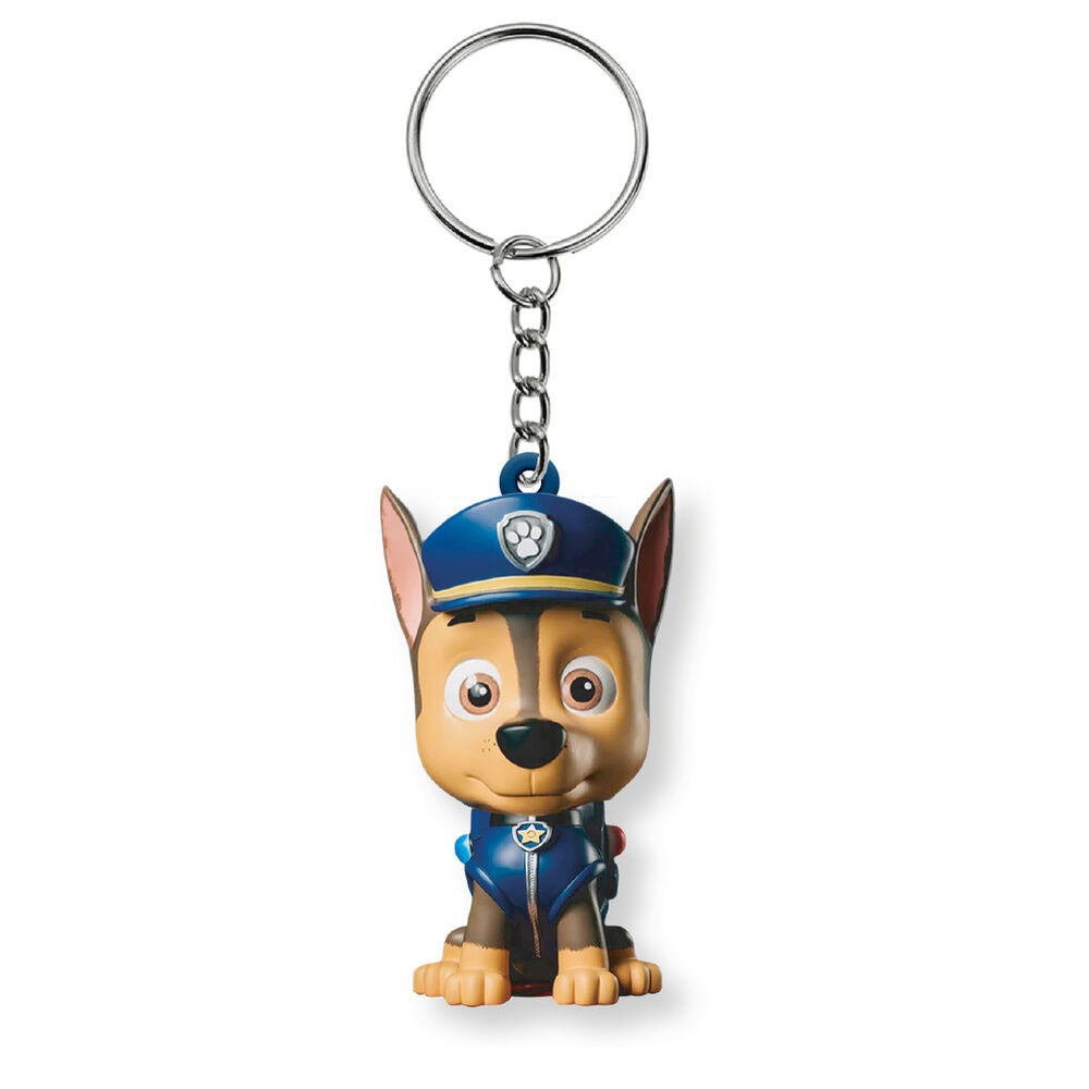 Llavero figura 3D con luz Chase Patrulla Canina Paw Patrol Flashies