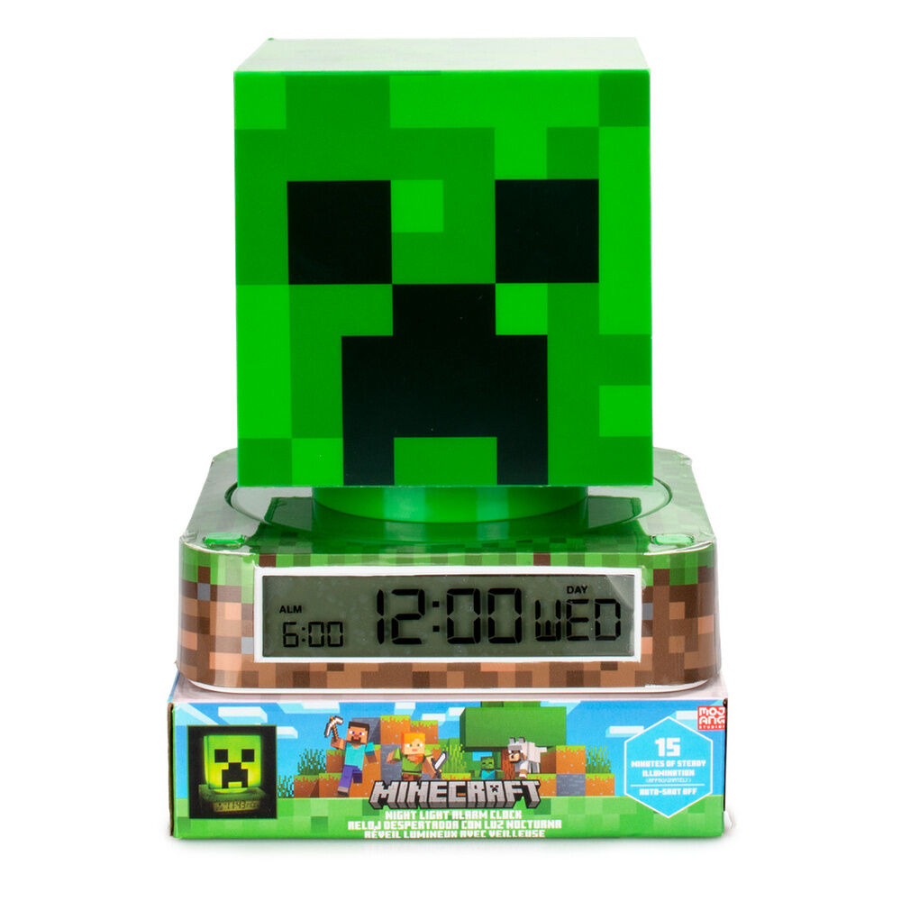 Lampara despertador 3D Minecraft