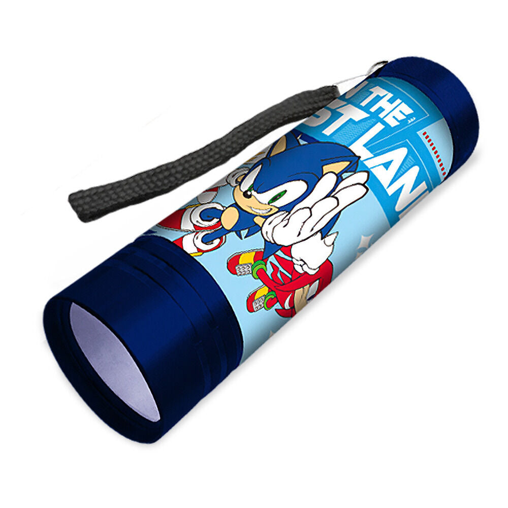 Linterna aluminio 9 leds Sonic the Hedgehog
