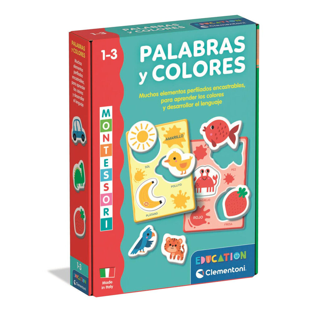 Juego Palabras y Colores Montessori