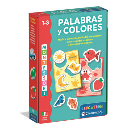 Juego Palabras y Colores Montessori