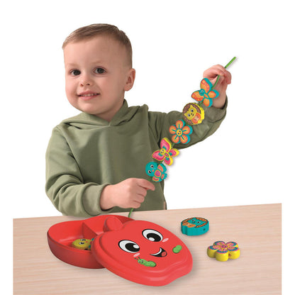 Juego manzana juego de lazos Montessori