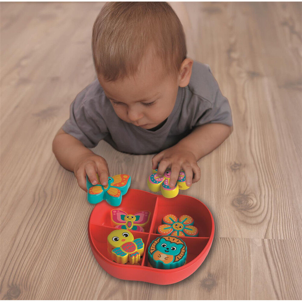 Juego manzana juego de lazos Montessori