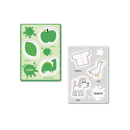 Juego Palabras y Colores Montessori