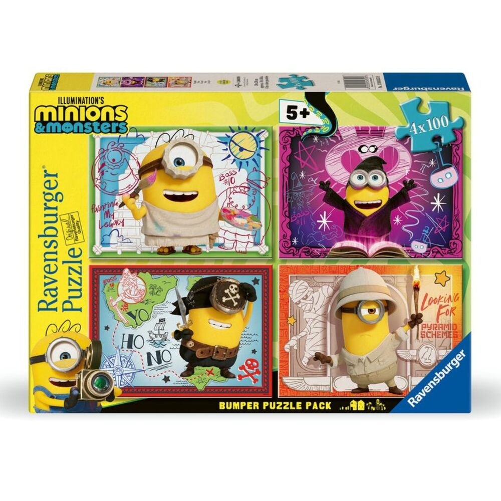 Puzzle Minions 3 4x100pzs
