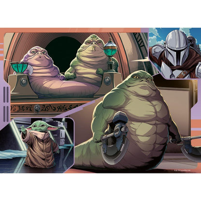 Puzzle Grogu & The Mandalorian Star Wars 4x100pzs