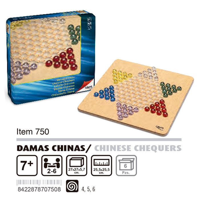 Juego Damas Chinas Madera