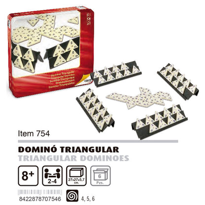 Domino Triangular caja metal